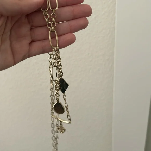 Free people layered charm necklace - Picture 3 of 4